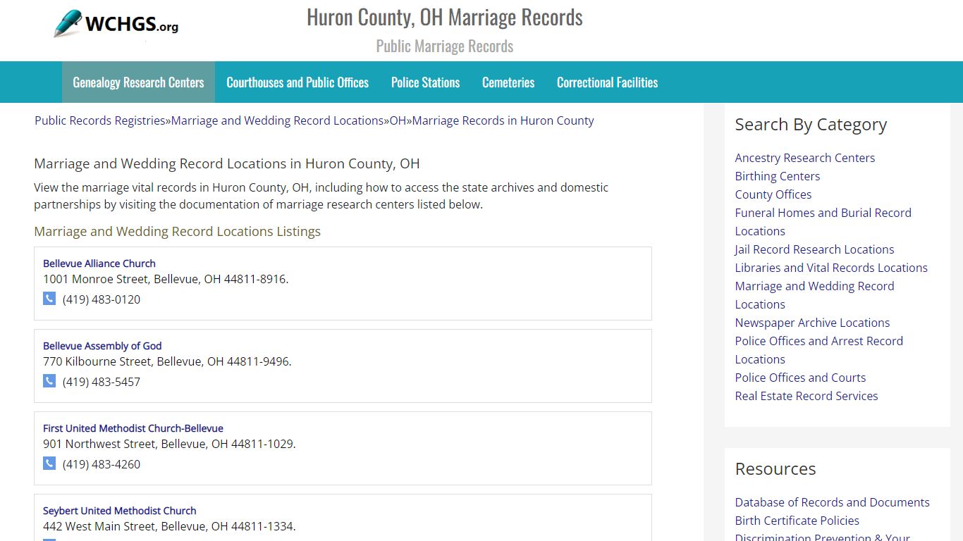 Huron County, OH Marriage Records - Public Marriage Records
